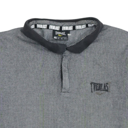 Everlast Men's Grey Short Sleeve Polo Shirt Size M Casual Sportswear