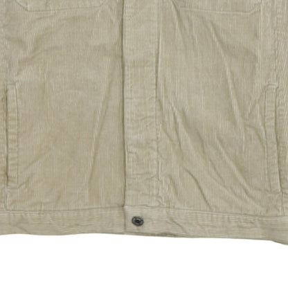 Denim Co Men's Beige Corduroy Jacket L Casual Classic