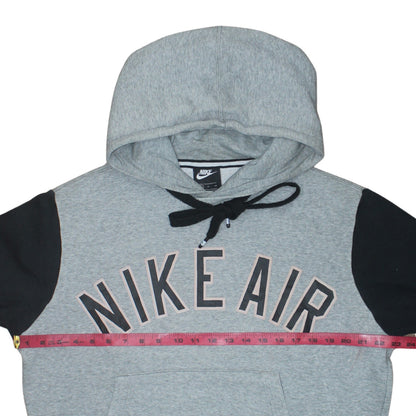 Nike Air Men's Grey Pullover Hoodie S Regular Fit Sports Fleece