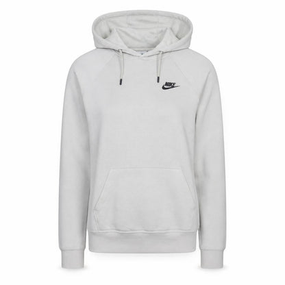 Nike Womens Beige XS Pullover Hoodie Cotton Blend Logo Sweatshirt