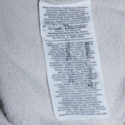 Nike Womens Beige XS Pullover Hoodie Cotton Blend Logo Sweatshirt