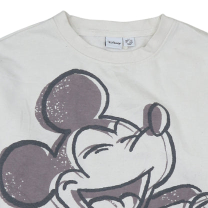 Disney x Primark Women’s White 2XS Mickey Mouse Pullover Sweatshirt