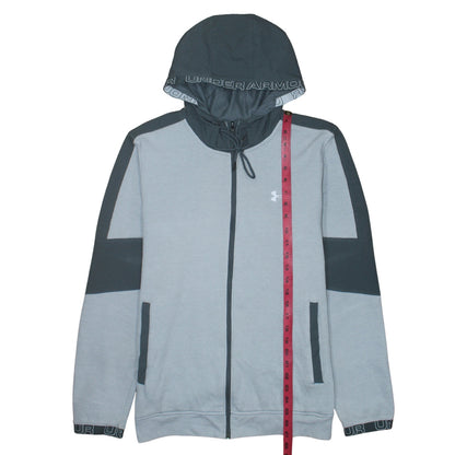 Under Armour Men's Grey Full Zip Hoodie Size L Sportswear