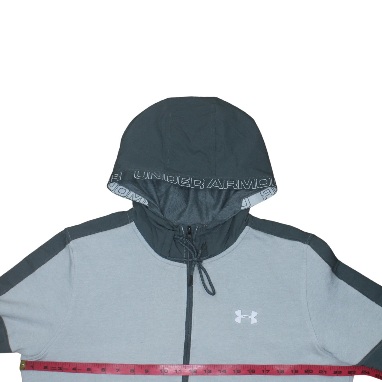 Under Armour Men's Grey Full Zip Hoodie Size L Sportswear
