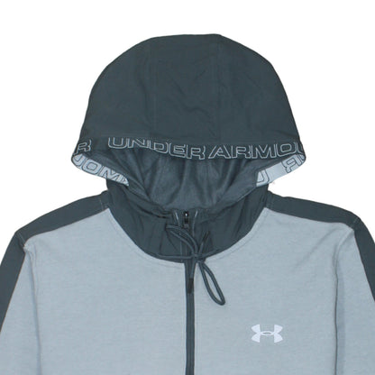 Under Armour Men's Grey Full Zip Hoodie Size L Sportswear
