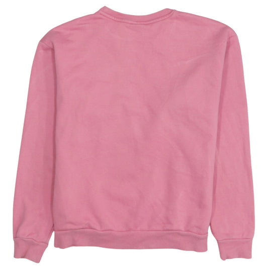 Puma Women Pink Crew Neck Pullover Sweatshirt UK 10