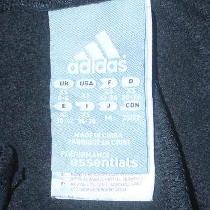 Adidas Women’s Black Joggers M Fleece Elastic Waist Athletic Trousers