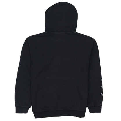 Adidas Women’s Black Pullover Hoodie Size 10 Logo Sleeve Casual