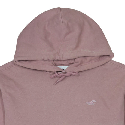 Hollister Women Pink XS Pullover Hoodie Cotton Blend Casual