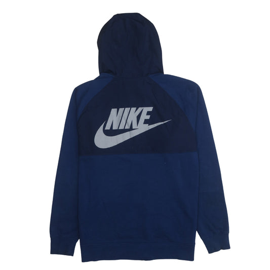 Nike Men's Blue Full Zip Hooded Sports Jacket Size L