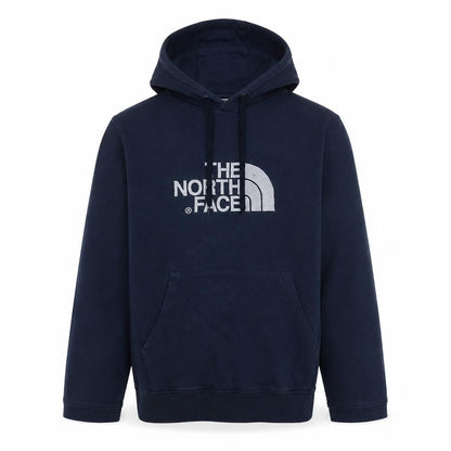 The North Face Men's Blue Pullover Hoodie Medium Logo Cotton