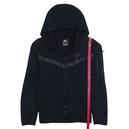 Nike Men's Black Full Zip Hoodie M Sportswear Cotton Blend