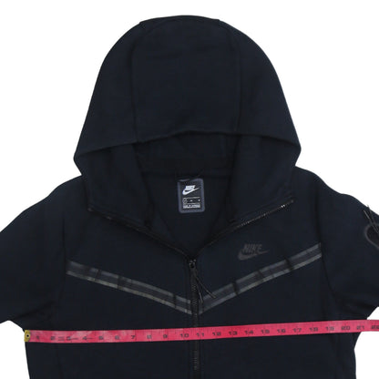 Nike Men's Black Full Zip Hoodie M Sportswear Cotton Blend