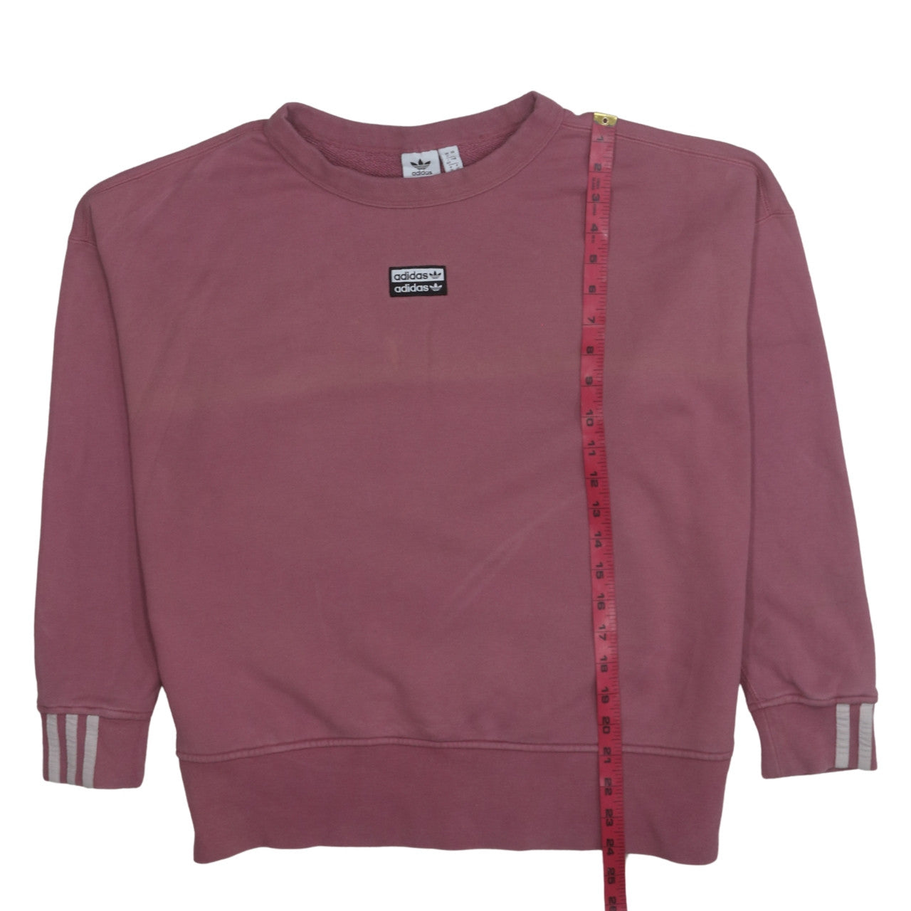 Adidas Womens Pink Sweatshirt UK 12 Long Sleeve Crew Neck Casual