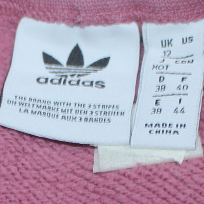 Adidas Womens Pink Sweatshirt UK 12 Long Sleeve Crew Neck Casual