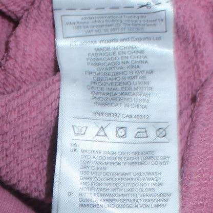 Adidas Womens Pink Sweatshirt UK 12 Long Sleeve Crew Neck Casual