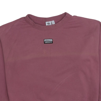 Adidas Womens Pink Sweatshirt UK 12 Long Sleeve Crew Neck Casual