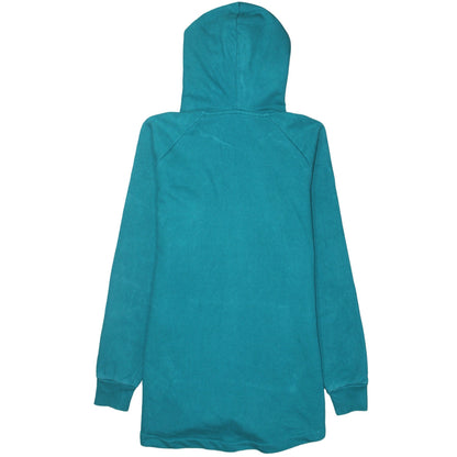 The North Face Women Teal Pullover Hoodie L Regular Fit Cotton Blend