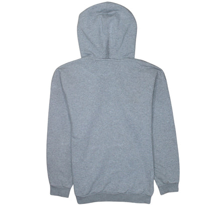 Adidas Womens Grey Trefoil Pullover Hoodie Size 10 Relaxed Fit