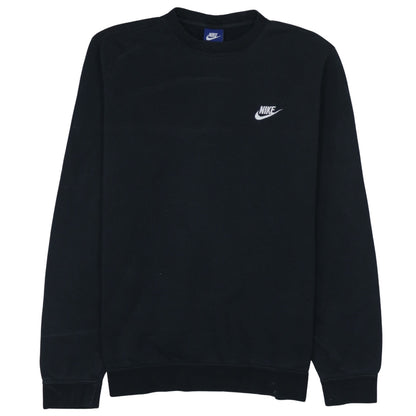 Nike Men's Black Crew Neck Logo Sweatshirt Size M