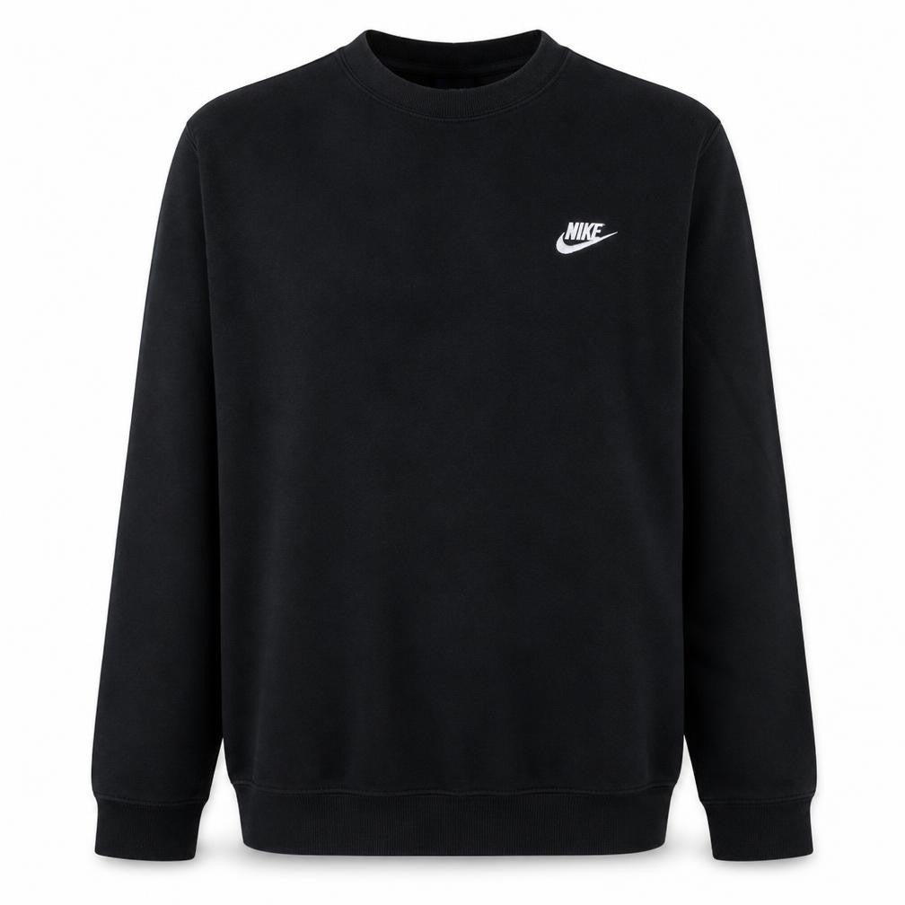 Nike Men's Black Crew Neck Logo Sweatshirt Size M