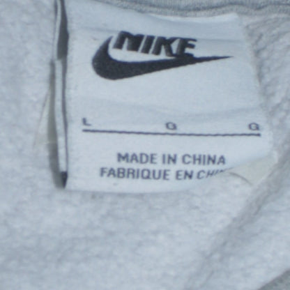 Nike Men's Grey Logo Crew Neck Pullover Sweatshirt Size L