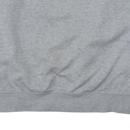 Nike Men's Grey Logo Crew Neck Pullover Sweatshirt Size L