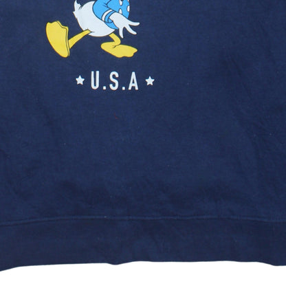 Disney Womens Navy Blue Donald Duck New York Sweatshirt UK 12/14 M