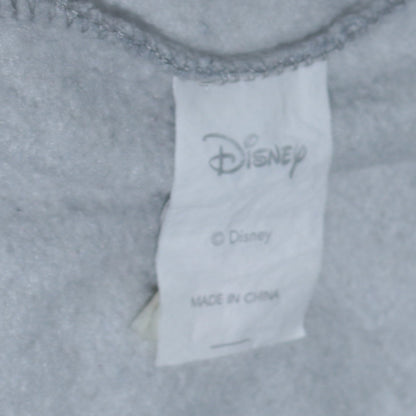 Disney Women Grey Stitch Sweatshirt Pullover Size M Lined Casual