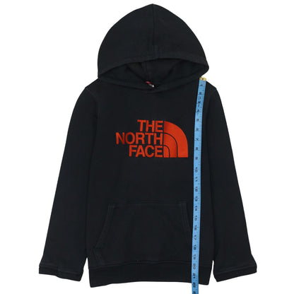 The North Face Boys Black Large Pullover Hoodie 100% Cotton Logo Design