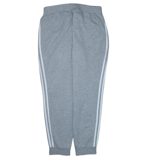 Adidas Womens Grey XL Jogger Sweatpants with Side Stripes