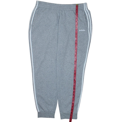 Adidas Womens Grey XL Jogger Sweatpants with Side Stripes