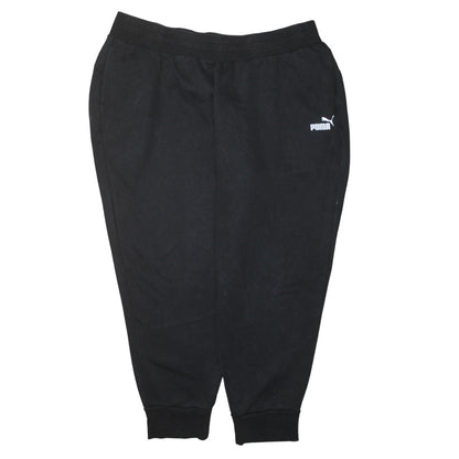 Puma Men's Black 3XL Jogger Sweatpants Fleece Tapered Activewear