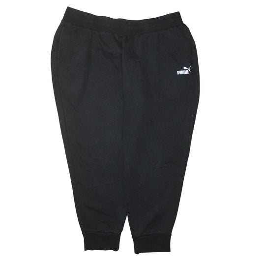 Puma Men's Black 3XL Jogger Sweatpants Fleece Tapered Activewear