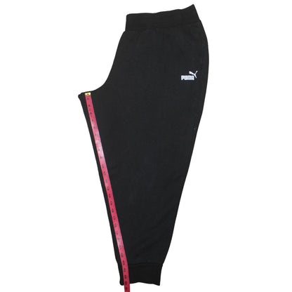 Puma Men's Black 3XL Jogger Sweatpants Fleece Tapered Activewear