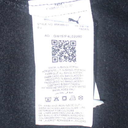 Puma Mens Black Logo Pullover Sweatshirt L Regular Fit Crew Neck