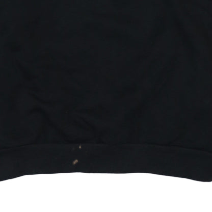Puma Mens Black Logo Pullover Sweatshirt L Regular Fit Crew Neck