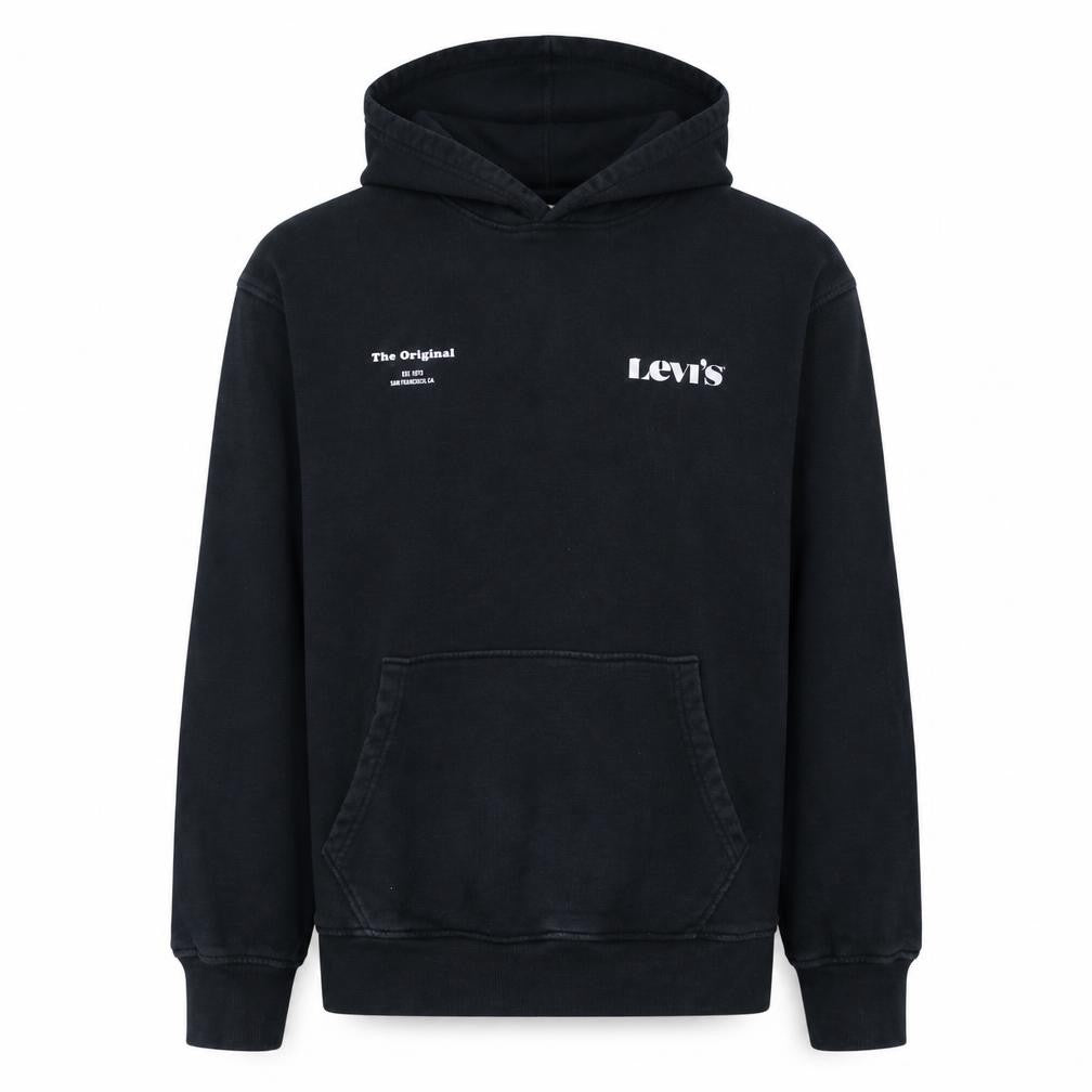 Levi's Men's Black Relaxed Fit Pullover Hoodie Size S