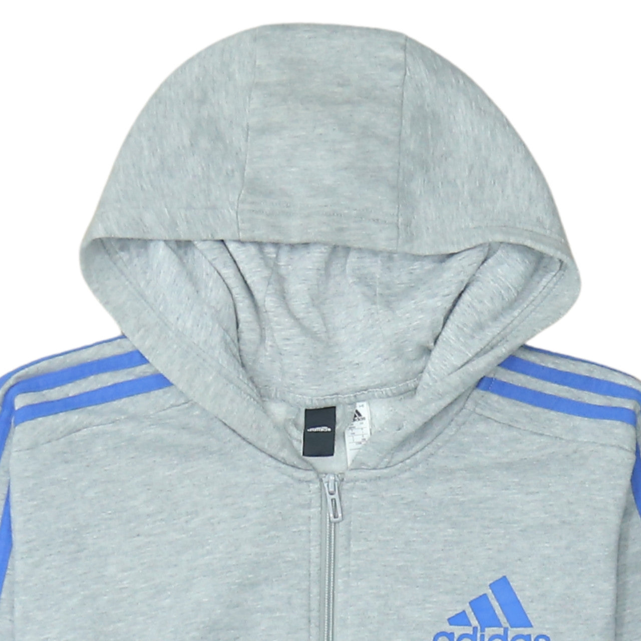 Adidas Men's Grey Full Zip Hoodie XL Sportswear Fleece