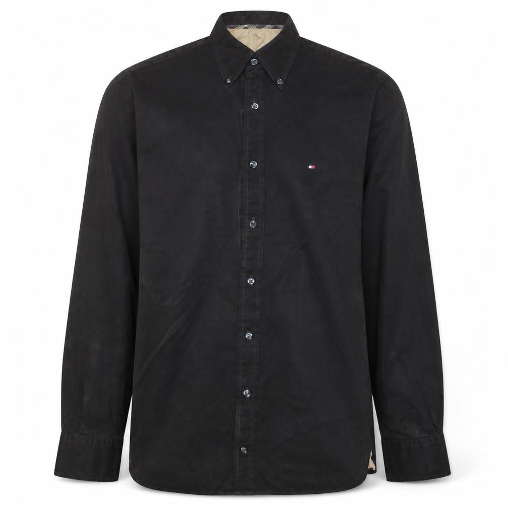 Tommy Hilfiger Men's Brown Corduroy Button-Down Shirt Size S