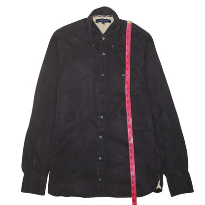 Tommy Hilfiger Men's Brown Corduroy Button-Down Shirt Size S