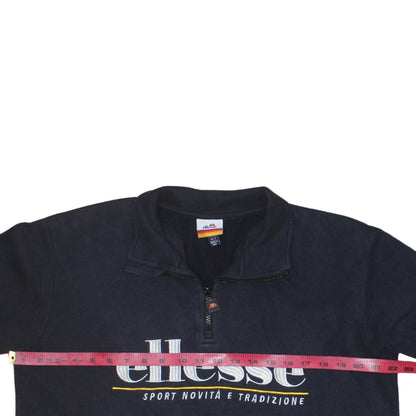 Ellesse Men's Multicoloured 1/4 Zip Pullover Sweatshirt Size S