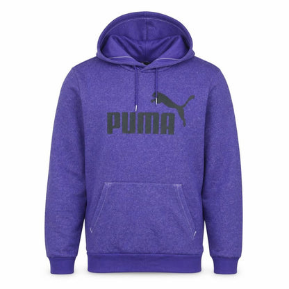 Puma Men's Purple Pullover Hoodie S Logo Sports Fleece