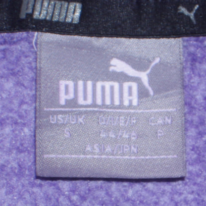 Puma Men's Purple Pullover Hoodie S Logo Sports Fleece