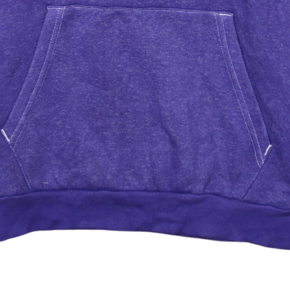 Puma Men's Purple Pullover Hoodie S Logo Sports Fleece