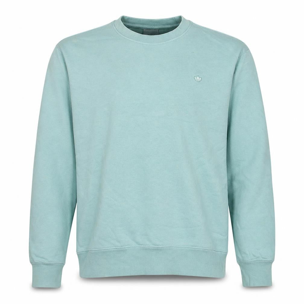 adidas Men's Green Crew Neck Sweatshirt Size M Pullover Logo