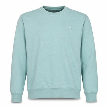 adidas Men's Green Crew Neck Sweatshirt Size M Pullover Logo