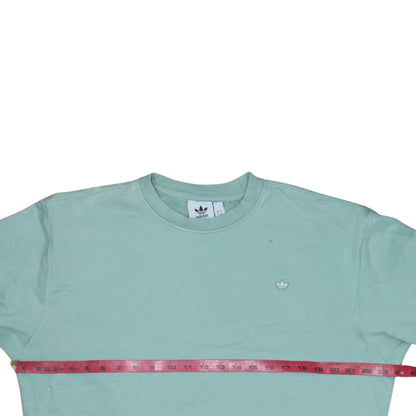 adidas Men's Green Crew Neck Sweatshirt Size M Pullover Logo