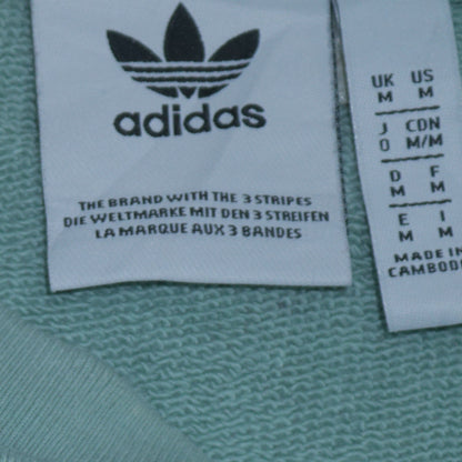 adidas Men's Green Crew Neck Sweatshirt Size M Pullover Logo