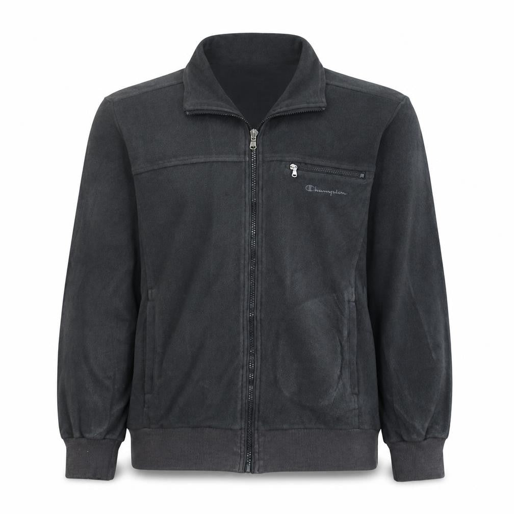 Champion Men's Black Fleece Full Zip Jacket Size M